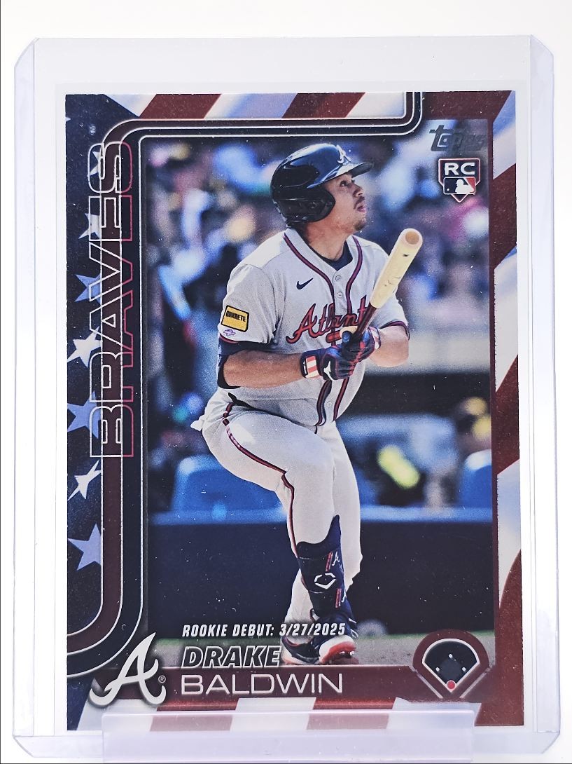 DRAKE BALDWIN 2025 TOPPS UPDATE ROOKIE DEBUT INDEPENDENCE DAY RC /76 Q3967