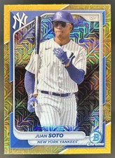 2024 Bowman Mega Box Juan Soto Mojo Gold Refractor #/50 Yankees