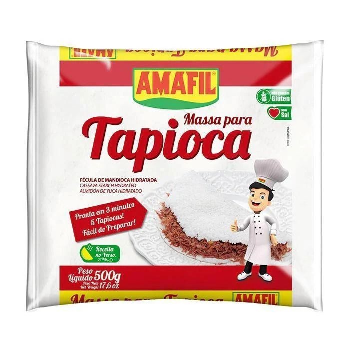 Massa Pronta para Tapioca Amafil 500 g (17,6 oz) | Mezcla brasileña lista para usar