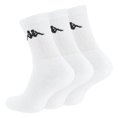 3 paar Kappa Sportsocken Herren Tennissocken Frotteesocken Weiß