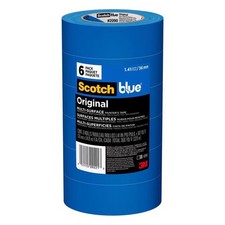 Scotch 2090-36AP6 Blue Original Multi-Purpose Painter's Tape 1.41 in. x 60 yd.