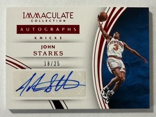 2015-16 Panini Immaculate Collection Autographs Red John Starks 18/25 #34
