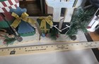 18" Santa and Snowman holding light up lanterns wood Christmas decor — photo 5