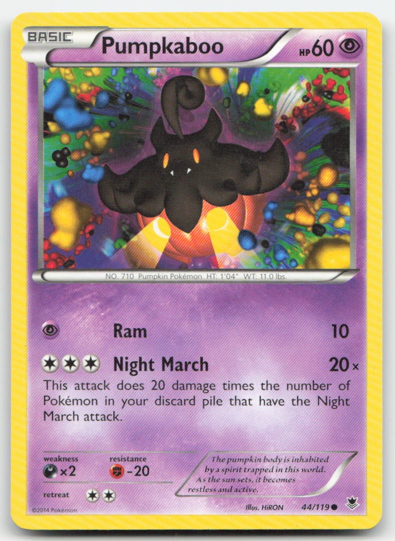 Pumpkaboo 44/119 XY - Phantom Forces Pokemon TCG MP