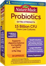 Probiotics for Digestive Health Extra Strength 15 Billion CFU from Live Cultures
