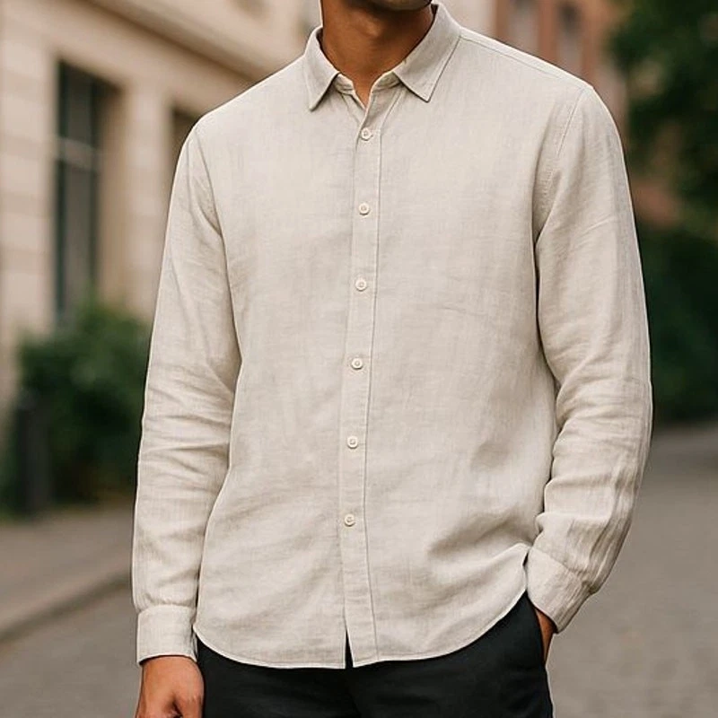 NetWork Slim Fit 100% Linen Button Front Shirt Made in Turkey Size 40/Large
Opens in a new window or