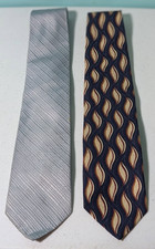 Stafford Executive Men's 100 % Silk Tie Made In USA & Staffford Silver Tie