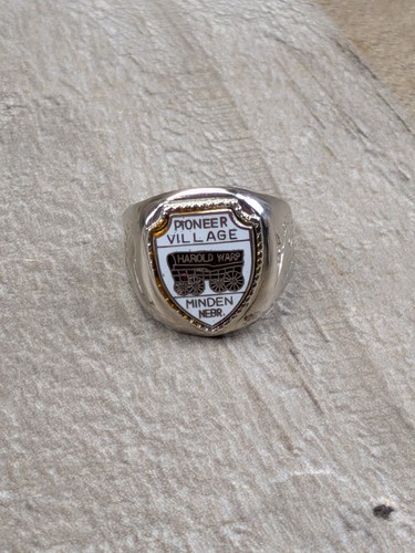 Pioneer Village Harold Warp Minden Nebraska Ring Vintage Souvenir Collectible