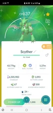 Pokemon Shiny Scyther (Rare Shiny PvP) GO