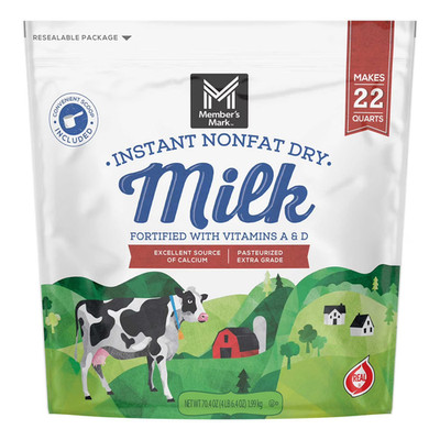 Member's Mark Non-Fat Instant Dry Milk (70.4 oz.) Great Price