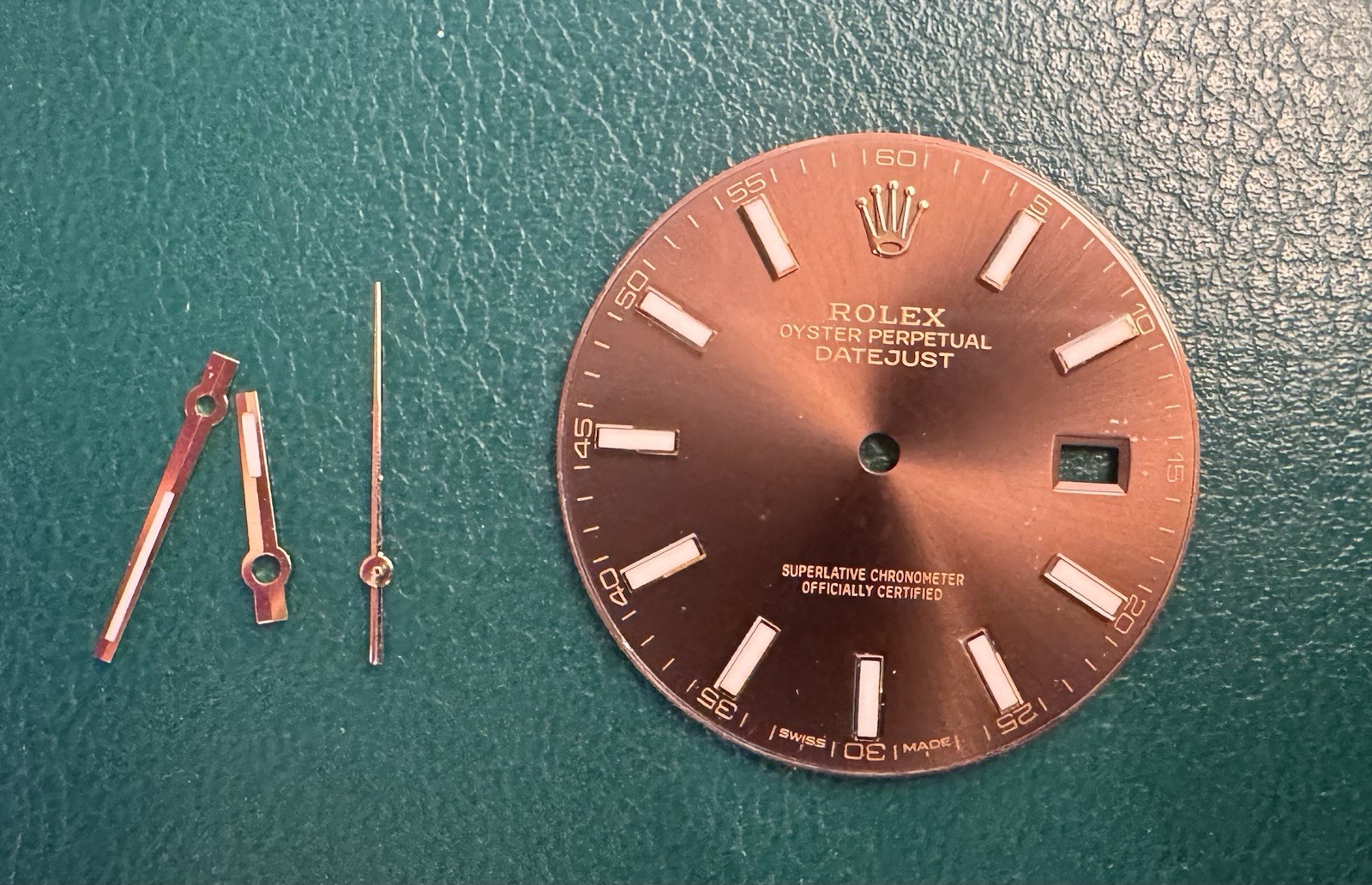 Rolex Datejust 41mm Chocolate Stick Two Tone Dial Model 126331 RARE image 3