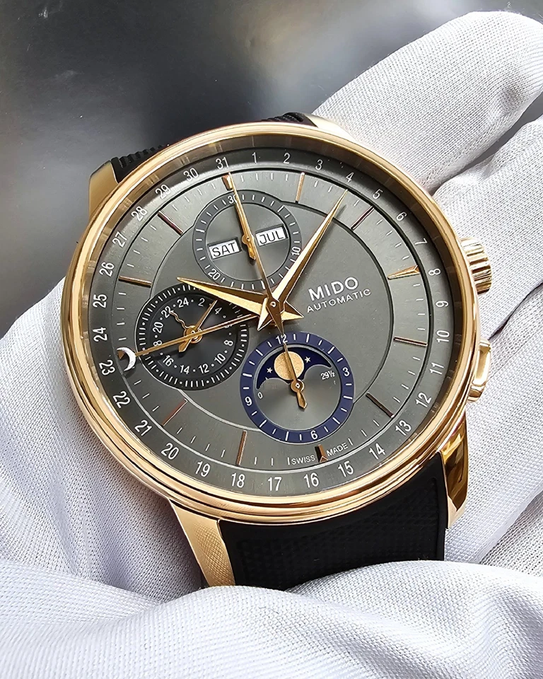 Мужские часы с хронографом MIDO Baroncelli Moonphase 42 мм M027.625.37.061.00 - Изображение 2 из 4
