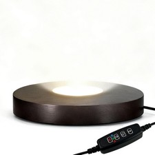 FuoiCorn Wood LED Light Base - Crystal Display Base for Glass Art/Acrylic, 3 Lig
