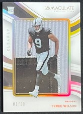 2023 Immaculate Rookie Patch Tyree Wilson Jumbo Patch #1/10 Raiders