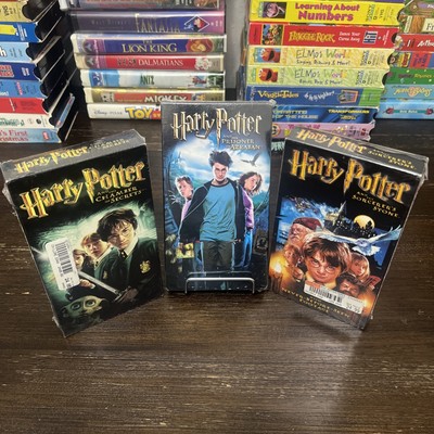 Harry Potter Trilogy VHS Lot Year 1 - 3 (2001-04) Stone, Secrets, Azkaban Sealed