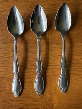 Lot of 3 Oneida Community Chatelaine Grapefruit Citrus Spoons Stainless Flatware