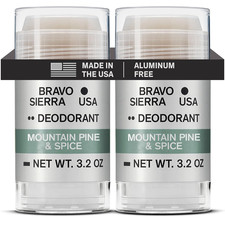 Aluminum-Free Deodorant for Men by , 2-Pack - Contains Natural Ingredients - Lon