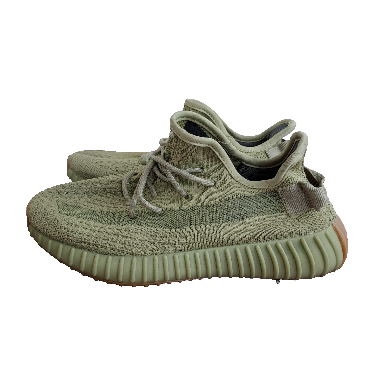 Adidas Yeezy Boost 350 V2 Sulfur Shoes Womens Size 6.5 Green Trainer Sneakers