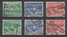 Belgium Stamps: Railroad OCB/COB# TR288-290A from 1945 complete set
