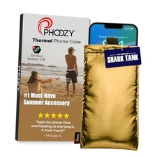  Thermal Phone Case - Apollo Series : Cell Phone Pouch Prevents MEDIUM Gold