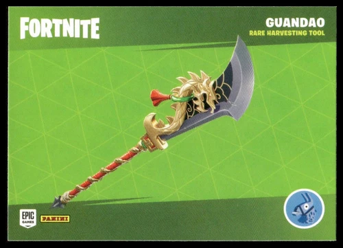 2020 Panini Fortnite #H17 Guandao / High Seas Rare Harvesting Tools Insert