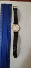 Vintage United Airlines Dual Time Watch Rare 31mm Plane Dial Quartz New Battery