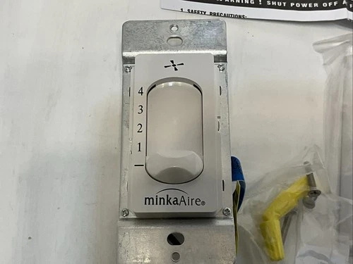 Minka Aire WC116 4 Speed Wall Mount Fan Control White - Picture 7 of 13