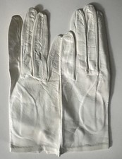 New Vintage Real Kid-leather gloves White Girls/women  s soft leather XS Size 6