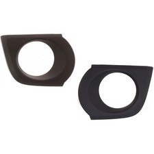 Fog Light Trim Set For 2010-2013 Toyota 4runner Left Right Black Plastic 2pc