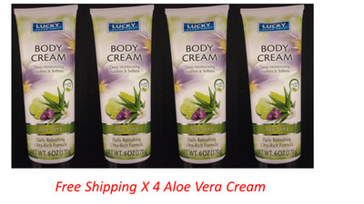 4X Lucky Body Cream Aloe Vera Moisturizing Soothes & Softens Ultra Rich Formula