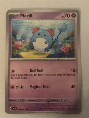Marill 064/162 Regular SV: Temporal Forces Pokemon TCG 2024