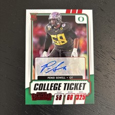 2021 PENEI SEWELL PANINI CONTENDERS ROOKIE COLLEGE TICKET RED #194 LIONS