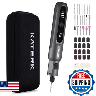 Katerk Mini Cordless Rotary Tool 5-Speed Kit 5000-20000RPM 70 Accessories Multi-