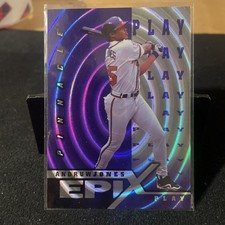 ANDRUW JONES 1997 Pinnacle Epix Season Baseball Card #E20 Purple Parallel