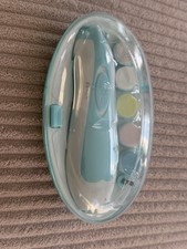 Baby Nail Filer Baby Blue Requires 2 AA Batteries Tested Works Great Condition