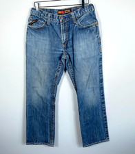 Ariat FR M4 Low Rise Boot Jeans Men's 34 x 32 Actual 33 x 30 Blue Bootcut