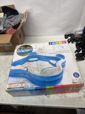 Intex 56475EP Swim Center Family Lounge Inflatable Pool 90inch X 90inch X 26inch
