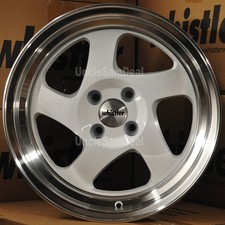 16x8 4x100 20 Offset Whistler Kr1 Machine Lip White Blade 5 Spokes 4 Wheels Set 16x8 4x100 20 Offset Whistler Kr1 Machine Lip White Blade 5 Spokes 4 Wheels Set