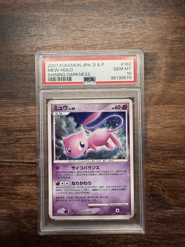 Pokemon Mew Shining Darkness Unlimited Japanese Holo Rare #182 PSA 10 Gem Mint