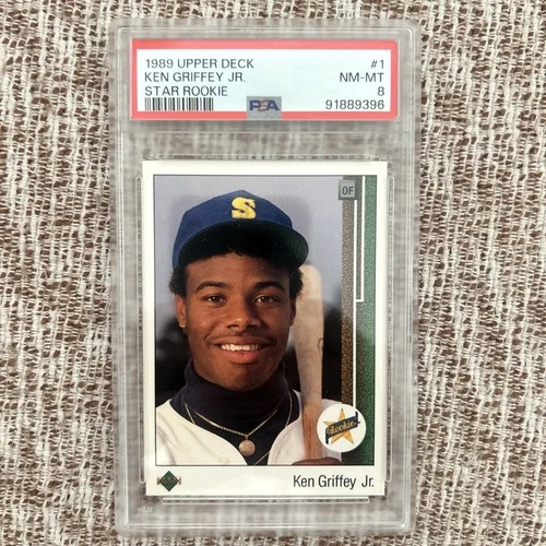 PSA 8 1989 Upper Deck - Star Rookie Ken Griffey Jr #1 (RC) 🔥🔥