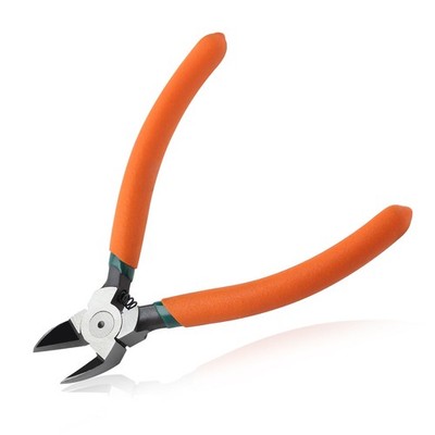 LEONTOOL Diagonal Pliers for Flush Cut Plastics, 45 5.5'', Orange & Green 