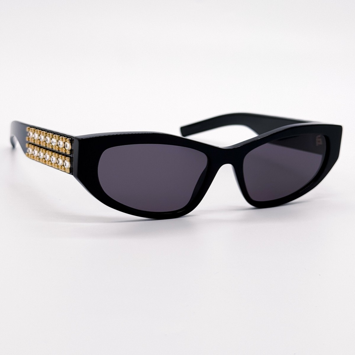 NEW GV40078I 01A GIVENCHY WOMEN SUNGLASSES BLACK CAT EYE EYEWEAR GIVENCHY NEW GIVENCHY GV40078I 01A CAT EYE BLACK WOMEN SUNGLASSES  main image 2