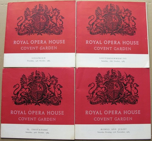 1965 OPERA & BALLET 19 Programmes Covent Garden JOB LOT Royal Opera House - Picture 5 of 6