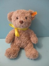 Steiff KNOPF IM OHR 11" Honey Bear Plush Toy 113420 Tan Super Soft Lovey w/ Tag