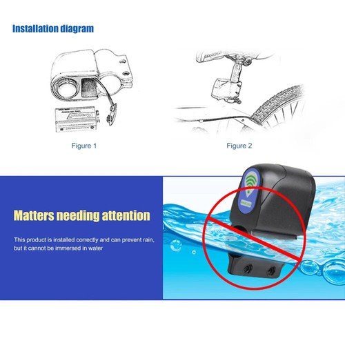 Bike Wireless Anti-Theft Lock Portable Bicycle Security Remote Alarm System Kit - 第 4/10 張圖片