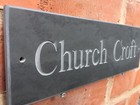 QUALITY SLATE HOUSE SIGN. DEEP CUT LETTERING ANY NAME / NUMBER 300MM X 100MM