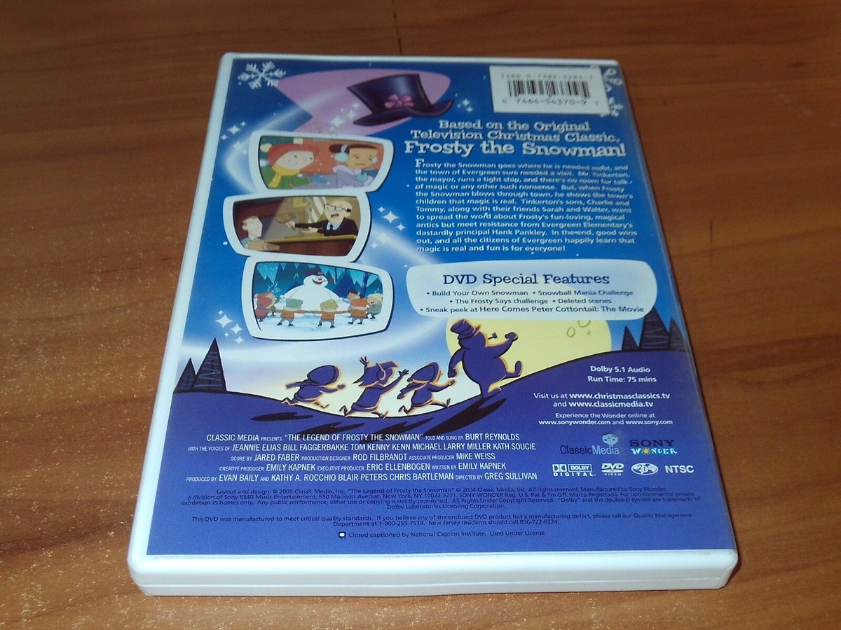 The Legend of Frosty the Snowman (DVD, Full Frame, 2005