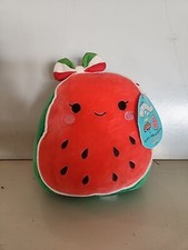 SQUISHMALLOW 7" WANDA THE WATERMELON GIRL WITH BOW TOY DROPS EXCLUSIVE PLUSH