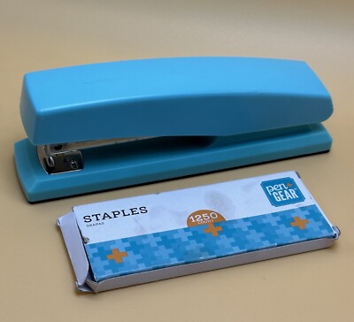 reeze Super Flat Clinch Stapler, Blue