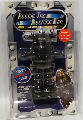 ROBBY THE ROBOT: ROBBIE THE MACHINE MAN WECKER SYSTEM IN SCHWARZ (MN)